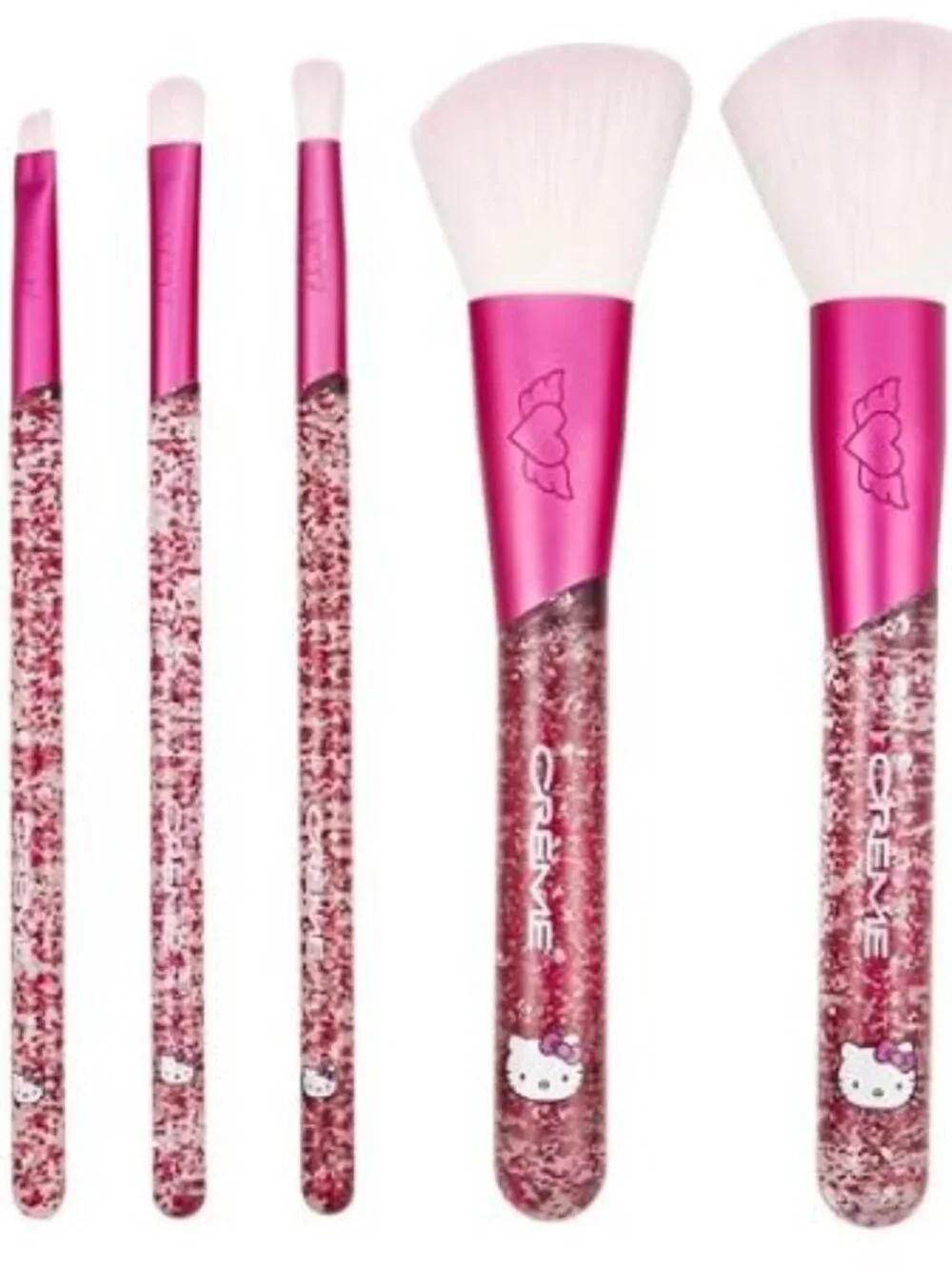 Hello Kitty Luv Wave Brush Set Kawaii Makeup Brushes Cute Sanrio Gift